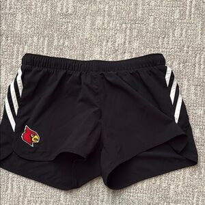 Black Athletic Shorts with Logo